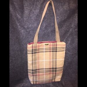 Viv’s plaid woolen tote